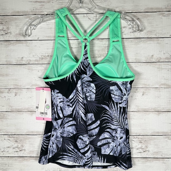 ZeroXposur Ladies O-Ring Action Tankini Top Size S Edamame NWT - Picture 8 of 9
